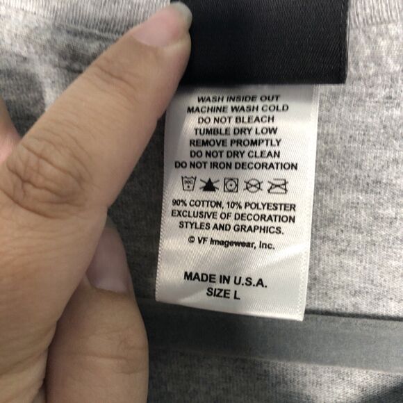 Vintage Harley Davidson Shirt Mens Large Gray Kuwait 2007 Motorcycle Eagle USA - Picture 6 of 8